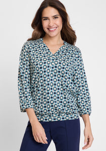 Olsen Long Sleeve T-Shirt in Midnight Teal