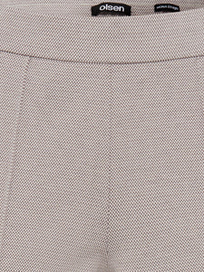 Olsen Cropped Trousers in Dark Taupe