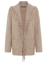 Load image into Gallery viewer, Olsen Long Sleeve Cardigan in Dark Taupe
