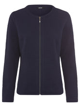 Load image into Gallery viewer, Olsen Long Sleeve Jersey Jacket in  Navy
