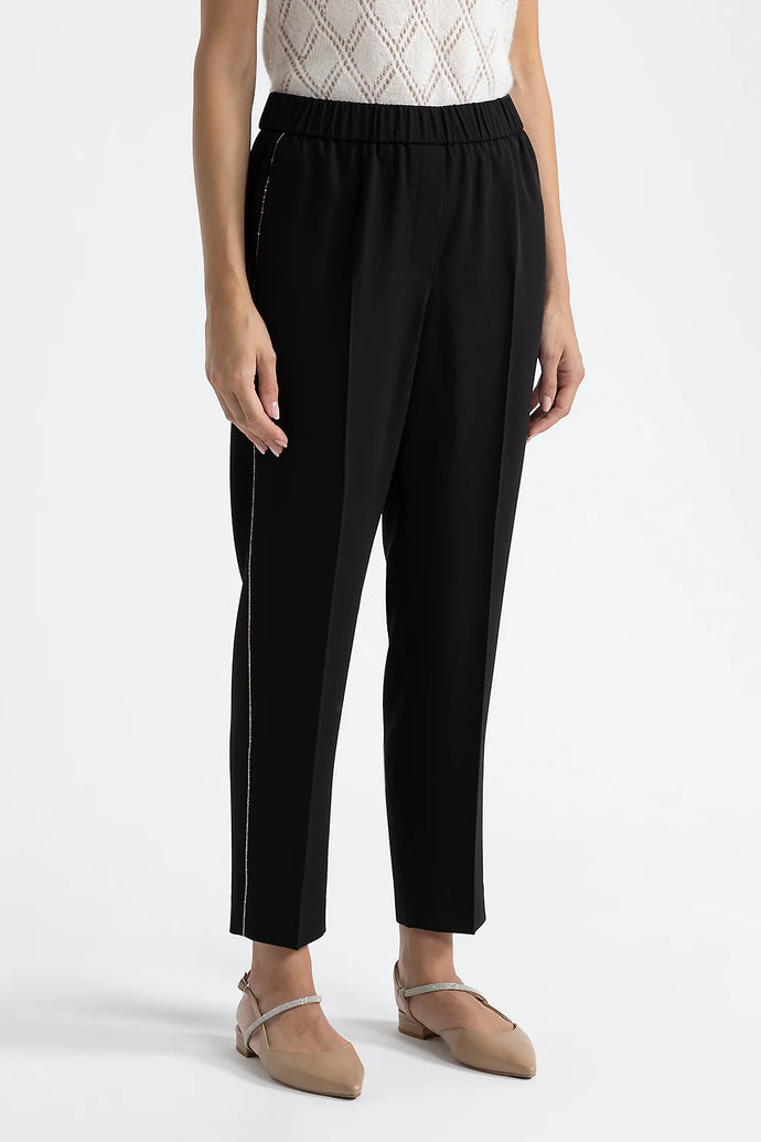 Peserico Carrot Trousers in Black