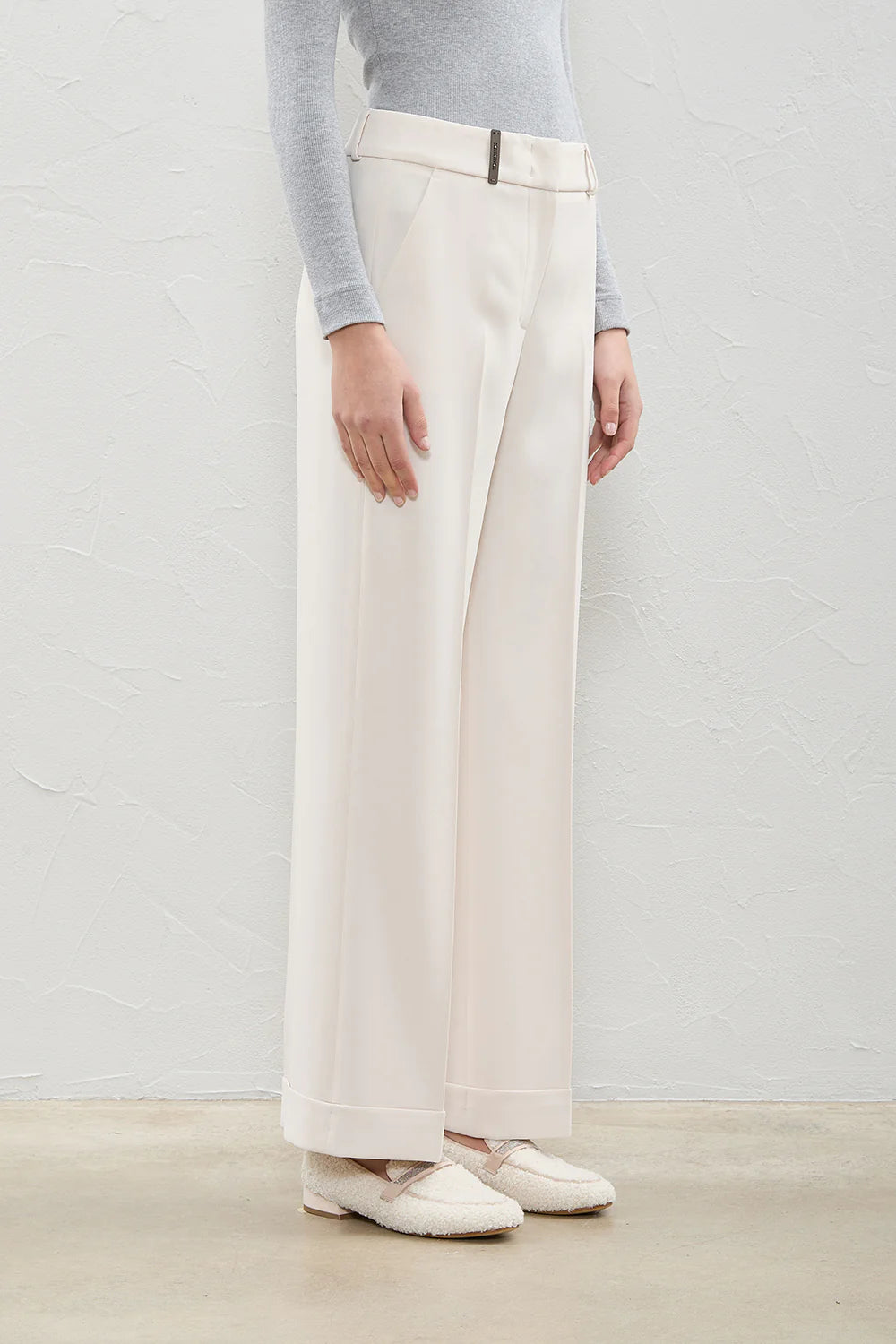 Reiss Sienna Crepe Wide Leg Suit Trousers | REISS USA