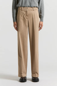 Peserico Peach-Finish Cotton Twill Trousers