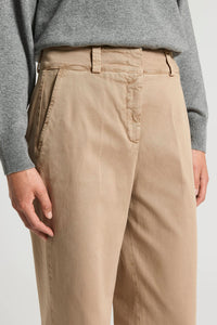 Peserico Peach-Finish Cotton Twill Trousers