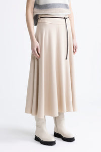 Peserico Assymetrical Midi Skirt in Macchiato