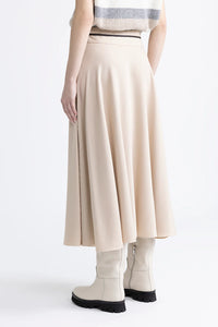 Peserico Assymetrical Midi Skirt in Macchiato