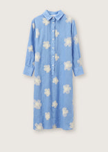Load image into Gallery viewer, Rosso35 Embroidered Garment-Dyed Shirt Dress in Blue
