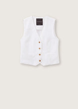 Load image into Gallery viewer, Rosso35 Garment-Dye Waist Coast in White
