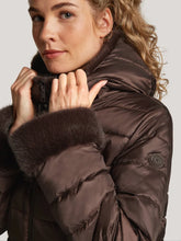 Load image into Gallery viewer, Reset Primula Faux-Fur Sleeve Detail in Coffee Bean
