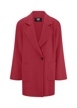 Load image into Gallery viewer, Riani Single Button Coat in Ruby
