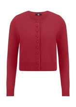 Load image into Gallery viewer, Riani Knitted Cardigan in Ruby
