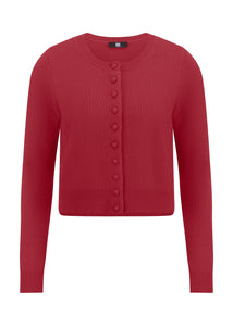 Riani Knitted Cardigan in Ruby
