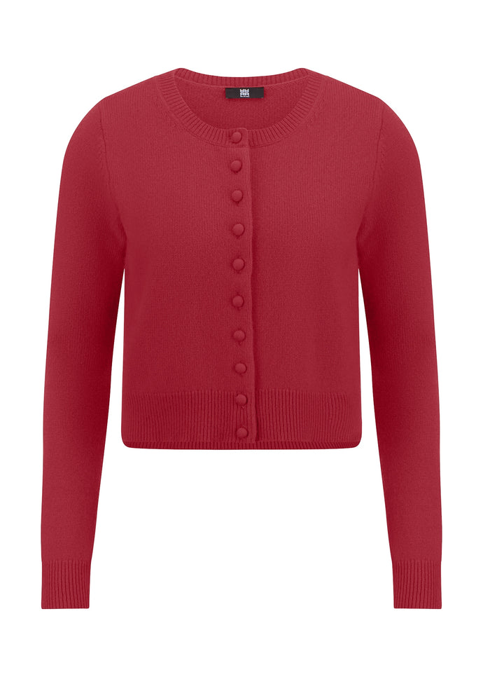 Riani Knitted Cardigan in Ruby