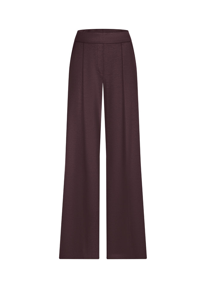 Riani Eide-Leg Trousers in Morello