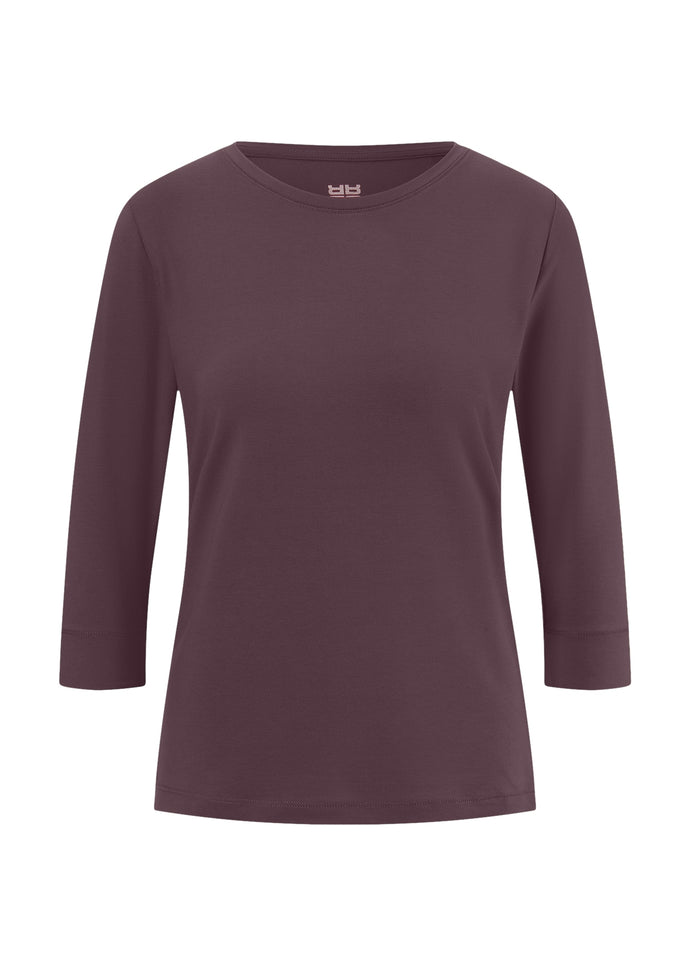 Riani Long Sleeve T-Shirt in Morello