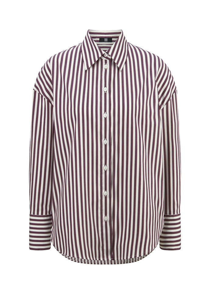 Riani Striped Blouse in Morello