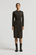 Load image into Gallery viewer, Peserico Fluid Cotton Wool Jersey Dress in Grey
