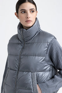 Peserico Puffy Vest in Slate