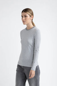 Peserico Stretch Jersey T-Shirt in Granite