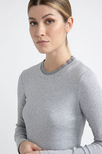 Peserico Stretch Jersey T-Shirt in Granite