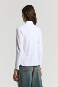 Peserico Stretch Cotton Poplin Shirt in White