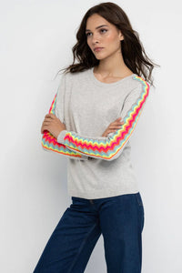 Lisa Todd Double Vision Sweater in Grey Mist