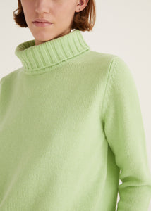 Rosso35 Turtle Neck Sweater in Mint Green