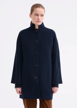 Load image into Gallery viewer, Rosso35 Double-faced cashmere-blend coat with a stand-up collar
