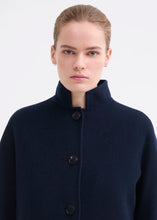 Load image into Gallery viewer, Rosso35 Double-faced cashmere-blend coat with a stand-up collar
