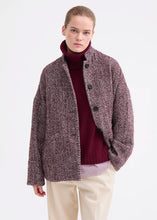 Load image into Gallery viewer, Rosso35 Wool-blend caban with dropped shoulders and a high collar
