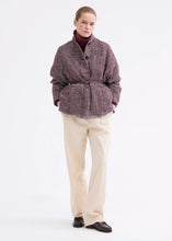 Load image into Gallery viewer, Rosso35 Wool-blend caban with dropped shoulders and a high collar
