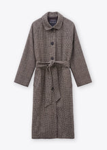 Load image into Gallery viewer, Rosso35 Belted wool-and-silk coat with raglan sleeves
