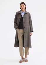 Load image into Gallery viewer, Rosso35 Belted wool-and-silk coat with raglan sleeves
