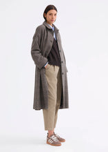 Load image into Gallery viewer, Rosso35 Belted wool-and-silk coat with raglan sleeves
