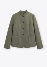 Load image into Gallery viewer, Rosso35 Boiled-wool jacket with a mandarin collar
