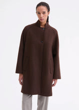 Load image into Gallery viewer, Rosso35 Boiled-wool coat with raglan sleeves and a high collar
