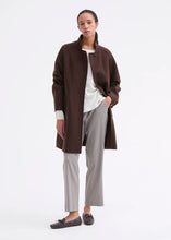 Load image into Gallery viewer, Rosso35 Boiled-wool coat with raglan sleeves and a high collar

