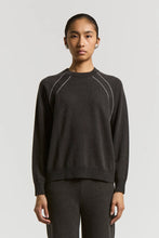 Load image into Gallery viewer, Peserico Jumper with Shoulder Detail in Ebony Brown
