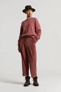 Peserico Crew-Neck Jumper in Blush Red