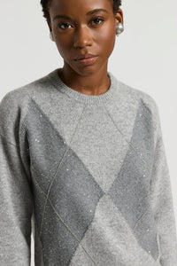 Peserico Lurex Jumper in Grey
