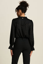 Load image into Gallery viewer, Pom Heart Black Blouse
