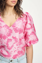 Load image into Gallery viewer, Pom Floral Jacquard Top in Pink
