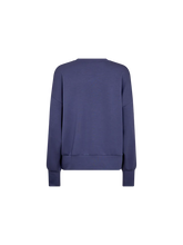 Load image into Gallery viewer, Mos Mosh Nima Crew-Neck Sweater in Crown Blue
