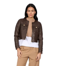 Load image into Gallery viewer, Oakwood Susan Leather Jacket in Chocolate
