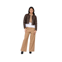 Load image into Gallery viewer, Oakwood Susan Leather Jacket in Chocolate
