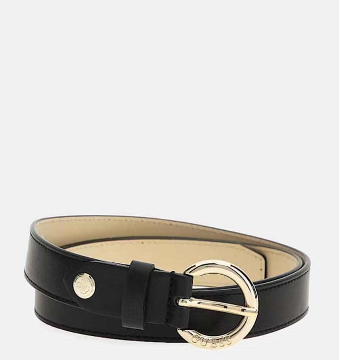 Guess Dagan 4G Logo Belt in Black