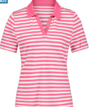 Load image into Gallery viewer, Gerry Weber Polo T-Shirt in Pink Stripe
