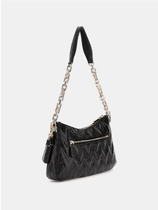 Guess Adelard 4g Logo Patent Shoulder Bag