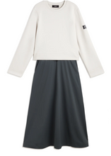 Load image into Gallery viewer, Ecoalf Morgan Dress in White/Ash
