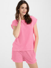 Load image into Gallery viewer, Juvia Terry Cloth T-Shirt in Neon Pink
